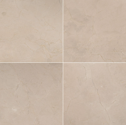 MSI Crema Marfil Select Marble Tile Polished 24" x 24"