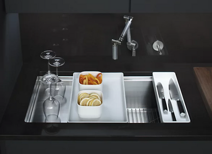 Kohler Stages 33" X 18-1/2" X 9-13/16" Undermount Single-bowl Workstation Kitchen Sink With Wet Surface Area