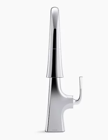 Kohler Graze Pull-down Kitchen Sink Faucet With Three-function Sprayhead - Chrome