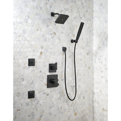 Delta Square Wall Elbow for Hand Shower- Matte Black
