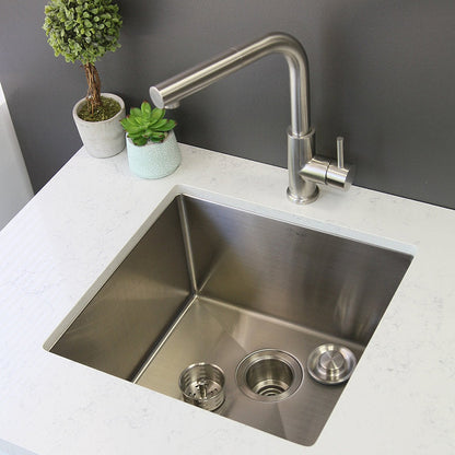 Stylish Aqua 19" x 18" Single Bowl Undermount Stainless Steel Kitchen Sink Laundry S-308XG