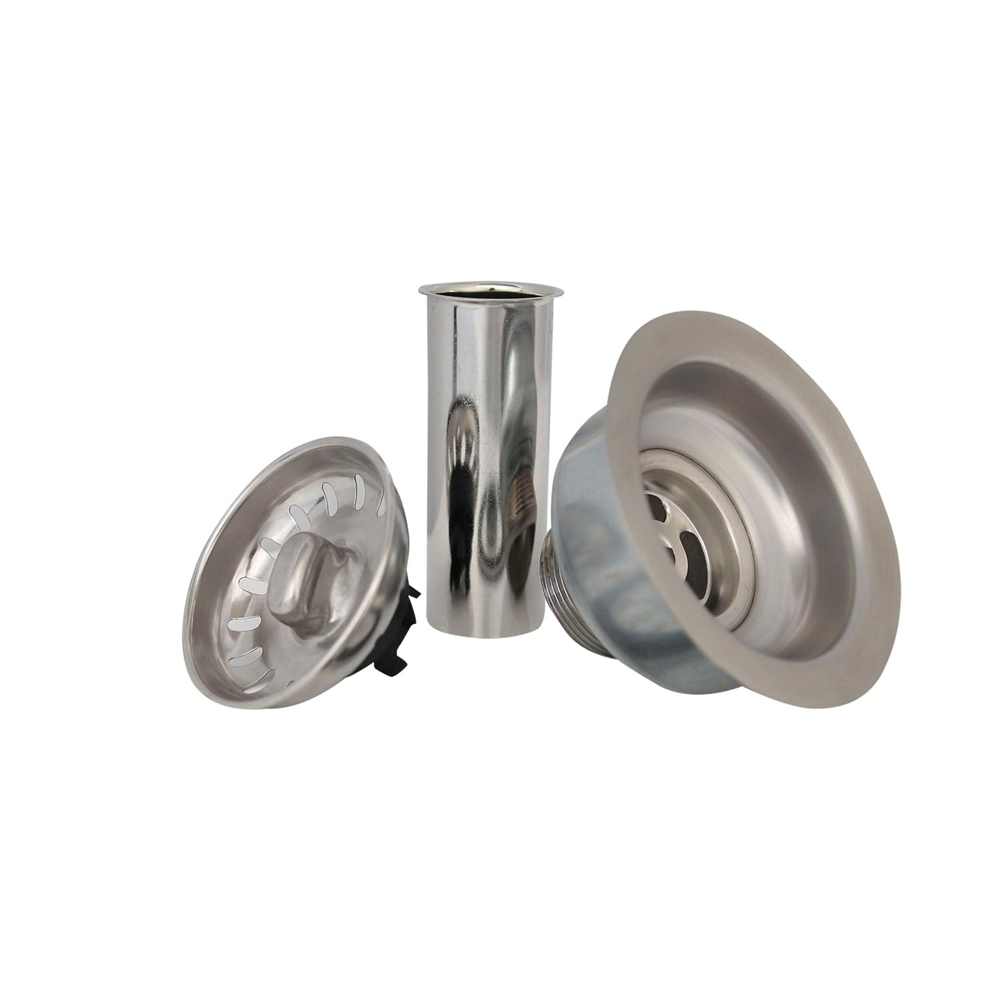 Stylish 3.5" Stainless Steel Strainer with Removable Basket, Strainer Assembly ST-05