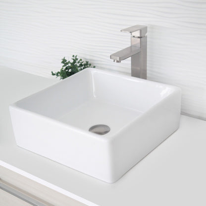 Stylish Daysi Brushed Nickel 12" Single-Hole Vessel Sink Bathroom Faucet B-121B