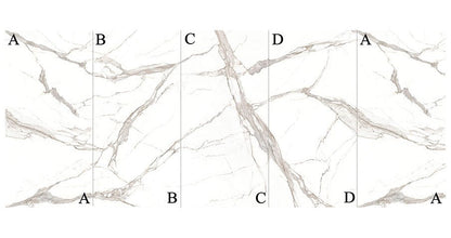 MSI Stile Statuario Bari Porcelain Slab Matte 6mm 63" x 126" C