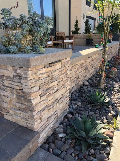 MSI Hardscaping Stacked Stone Veneer Terrado Peninsula Sand