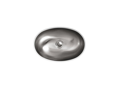 Kohler Bolero Oval 17" x 12" Drop-in Undermount Bathroom Sink With Satin Finish
