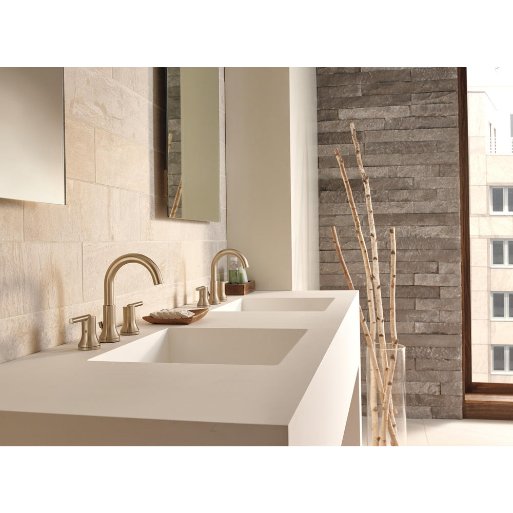 Delta TRINSIC Two Handle Widespread 3 Hole Bathroom Faucet