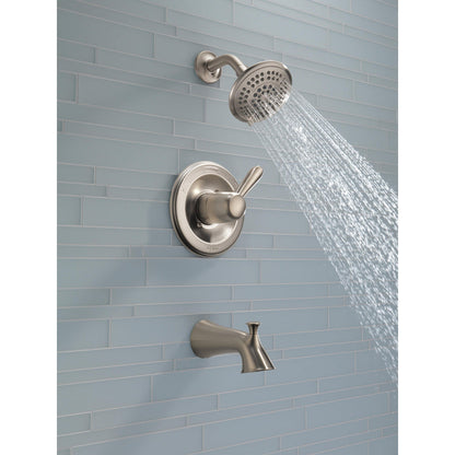 Delta LAHARA Monitor 14 Series Tub & Shower Trim -Stainless Steel (Valve Sold Separately)