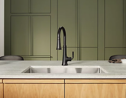 Kohler Tone Pull-down Single-handle Kitchen Sink Faucet - Matte Black