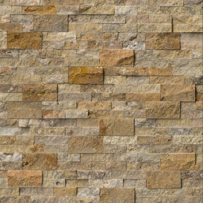 MSI Hardscaping Stacked Stone Tuscany Scabas Travertine 6" x 24" Panel