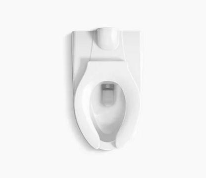 Kohler Kingston Ultra Wall-mounted Rear Spud Flushometer Bowl - White