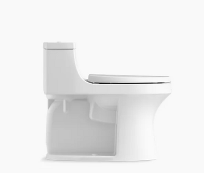 Kohler San Souci Comfort Height One-piece Compact Elongated 1.28 Gpf Chair Height Toilet With Quiet-Close Seat - Biscuit