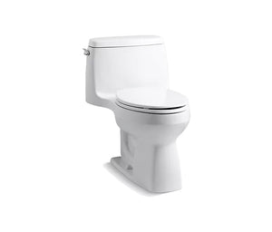 Kohler Santa Rosa Comfort Height One Piece Compact Elongated 1.28 GPF Chair Height Toilet With Quiet Close Seat