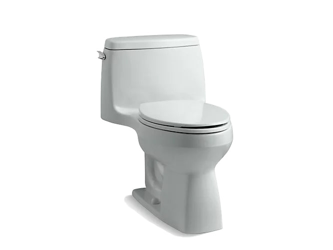 Kohler Santa Rosa Comfort Height One Piece Compact Elongated 1.28 GPF Chair Height Toilet With Quiet Close Seat
