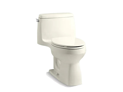 Kohler Santa Rosa Comfort Height One Piece Compact Elongated 1.28 GPF Chair Height Toilet With Quiet Close Seat