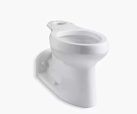 Kohler Barrington Comfort Height Elongated Chair Height Toilet Bowl With Exposed Trapway