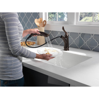Delta LINDEN Single Handle Pull-Out Kitchen Faucet- Venetian Bronze