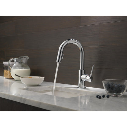 Delta TRINSIC Single Handle Pull-Down Bar / Prep Faucet- Chrome