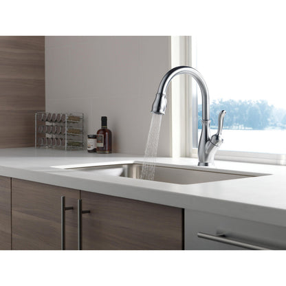 Delta LELAND Single Handle Pull-Down Kitchen Faucet with ShieldSpray Technology- Arctic Stainless
