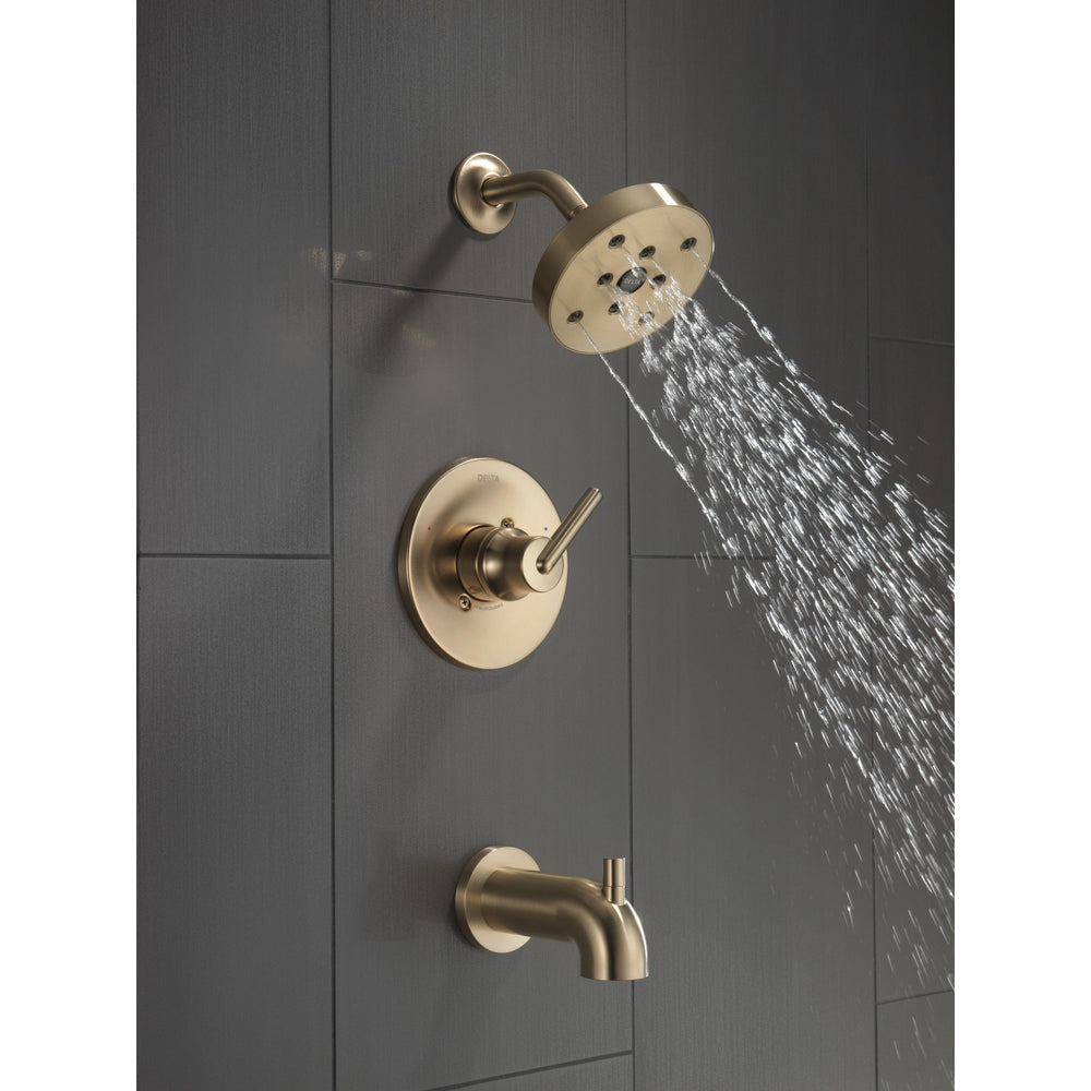 Delta TRINSIC Monitor 14 Series H2Okinetic Tub & Shower Trim -Champagne Bronze (Valve Sold Separately)