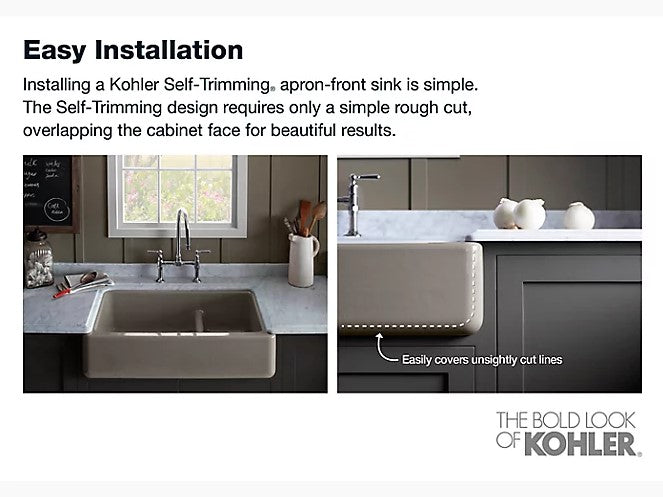 Kohler 32-1/2" Undermount Single-bowl Farmhouse Kitchen Sink