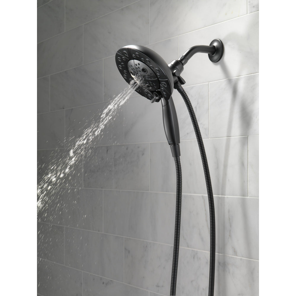 Delta H2Okinetic In2ition 5-Setting Two-in-One Shower- Matte Black