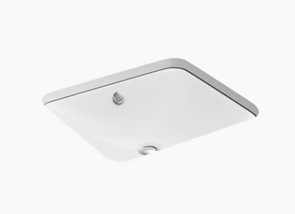 Kohler Iron Plains Drop-in/undermount Bathroom Sink - White