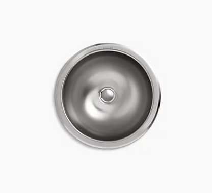 Kohler Bolero Round Drop-in/undermount Bathroom Sink With Satin Finish