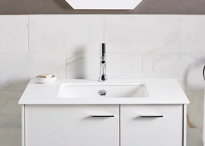 Kohler Iron Plains Drop-in/undermount Bathroom Sink - White