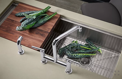 Kohler Stages 45" X 18-1/2" X 9-13/16" Undermount Single-bowl Workstation Kitchen Sink With Wet Surface Area