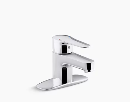 Kohler July Single-handle Bathroom Sink Faucet With Escutcheon - Polished Chrome