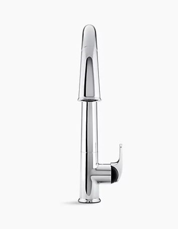 Kohler Sensate Touchless Kitchen Faucet With Black Accents, 15-1/2" Pull-down Spout, Docknetik Magnetic Docking System, and a 2-function Sprayhead Featuring the New Sweep Spray - Chrome
