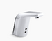 Kohler Sculpted Touchless Faucet With Insight Technology and Temperature Mixer, DC-powered - Polished Chrome