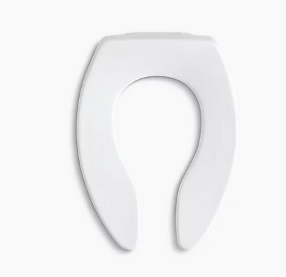Kohler Lustra Elongated Toilet Seat With Check Hinge - White