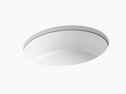 Kohler Verticyl Oval Undermount Bathroom Sink - White