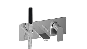 Baril Wall-mounted Tub Faucet With Hand Shower (SENS B45)