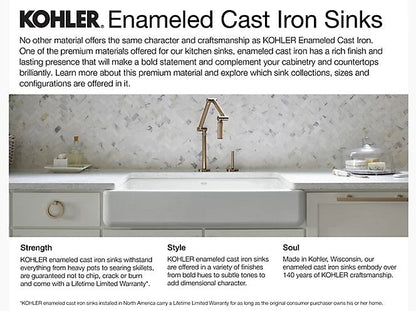 Kohler 32-1/2" Undermount Single-bowl Farmhouse Kitchen Sink