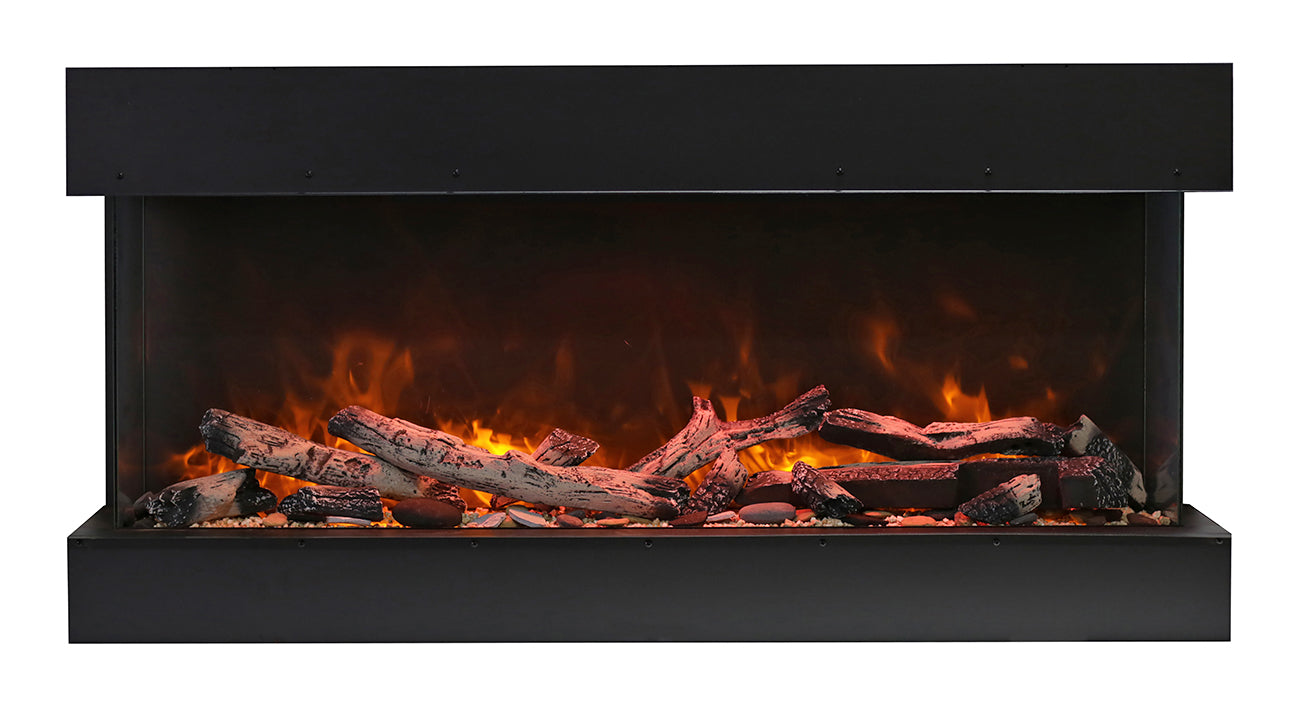 Amantii Tru View Extra Long Deep – 3 Sided Glass Electric Fireplace