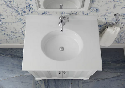 Kohler Verticyl Oval Undermount Bathroom Sink - White