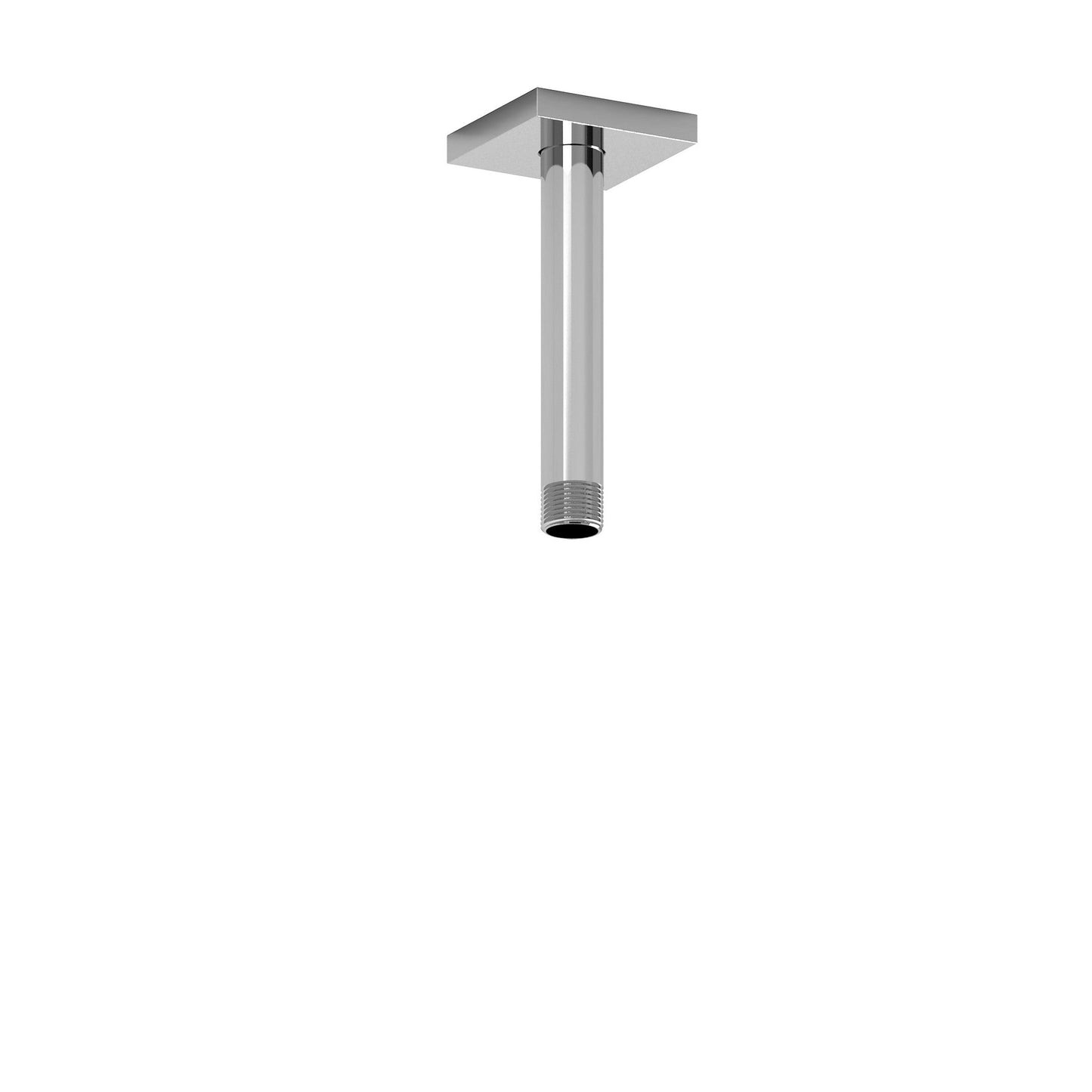 Riobel 6" Transitional Ceiling Mount Shower Arm With Square Escutcheon- Chrome