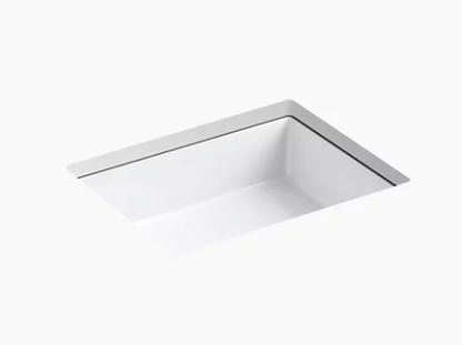 Kohler Verticyl Rectangle Undermount Bathroom Sink - White