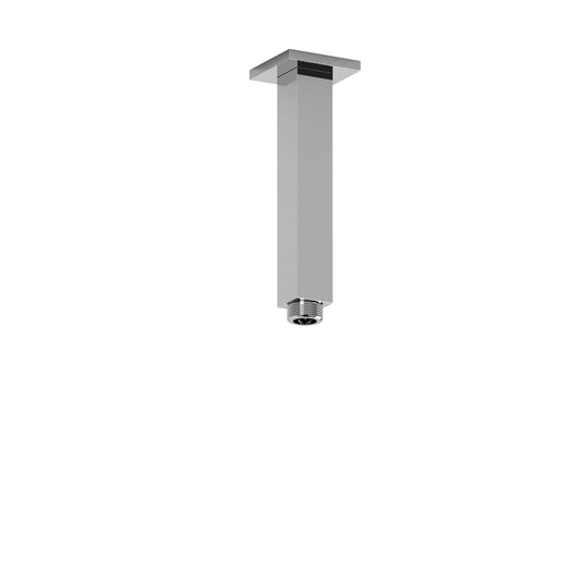 Riobel 6" Ceiling Mount Shower Arm With Square Escutcheon - Chrome