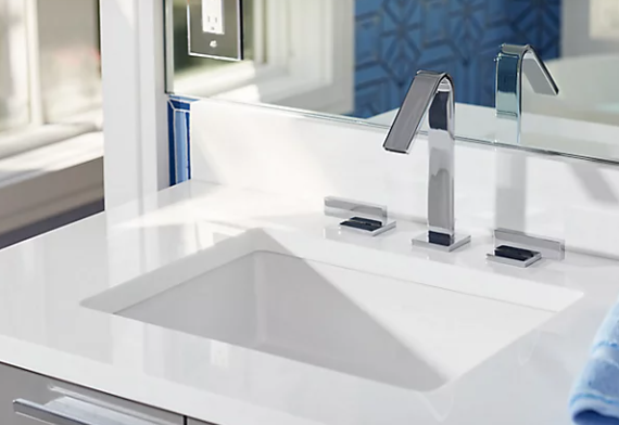 Kohler Verticyl Rectangle Undermount Bathroom Sink - White
