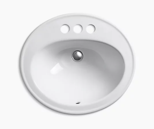Kohler Penningtondrop-in Bathroom Sink With Centerset Faucet Holes