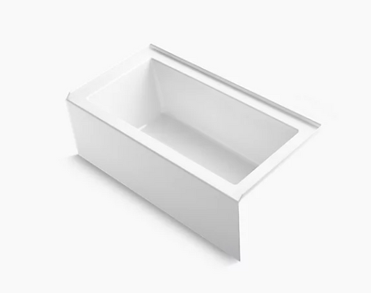 Kohler Underscore Rectangle 60" X 32" Alcove Bath With Integral Apron, Integral Flange, and Right-hand Drain