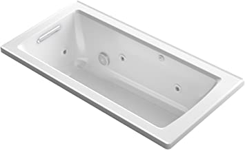 Kohler Archer 60" x 30" drop-in whirlpool bath - White