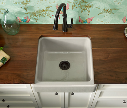 Kohler Whitehaven 23-1/2" X 21-9/16" X 9-5/8" Undermount Single-bowl Farmhouse Sink - White
