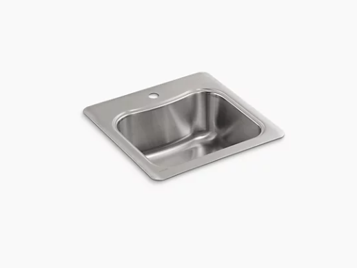 Kohler Staccato 20" X 20" X 8-5/16" Top-mount Single-bowl Bar Sink With Single Faucet Hole