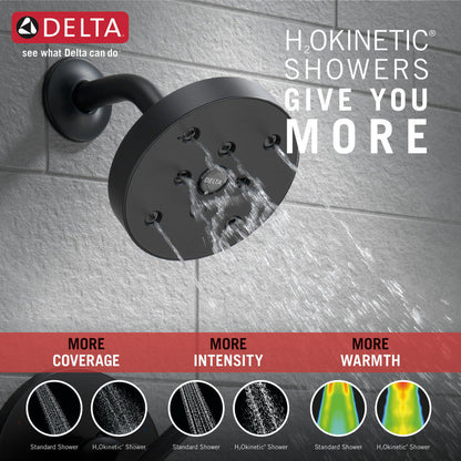 Delta TRINSIC Monitor 14 Series Tub & Shower Trim -Matte Black (Valve Sold Separately)