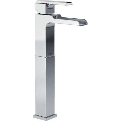 Delta ARA Single Handle Single Hole Lavatory Faucet With Riser and Channel Spout